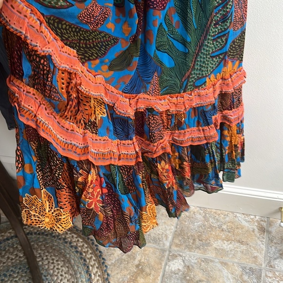 Farm Rio Puff Sleeve Maxi Dress Size XXS NWT - Picture 9 of 16